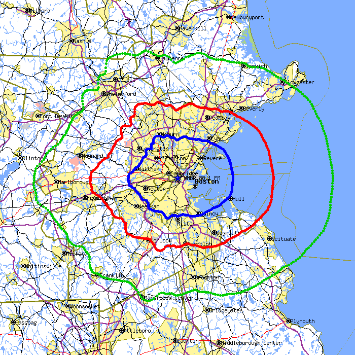 WMBR Contour Map